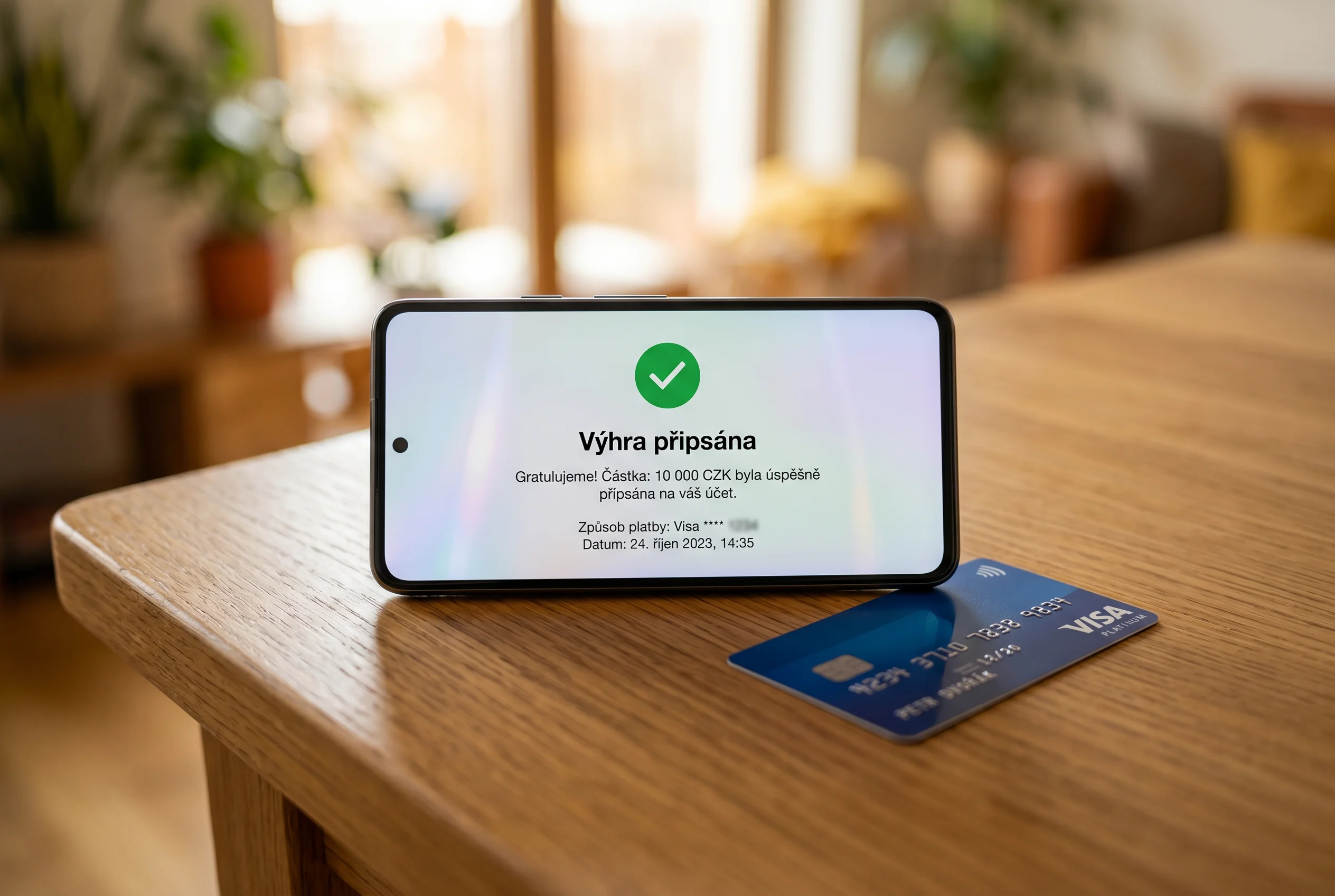 Výběr výher ze sázkové kanceláře na kartu Visa v Česku